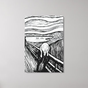 Toile Edvard Munch - La lithographie de cri