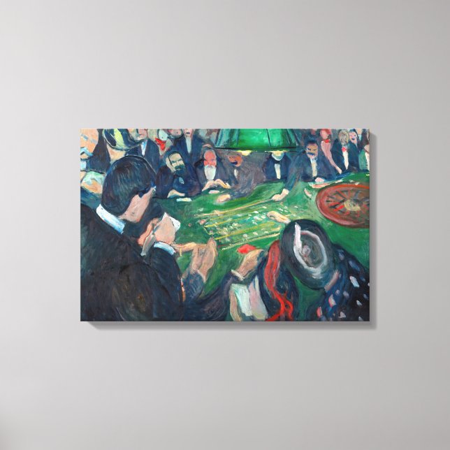 Toile Edvard Munch - La table de roulette à Monte-Carlo (Recto)