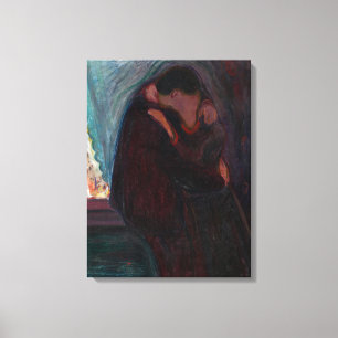 Toile Edvard Munch - Le baiser
