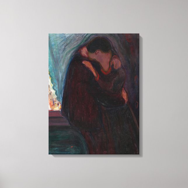 Toile Edvard Munch - Le Baiser (Recto)