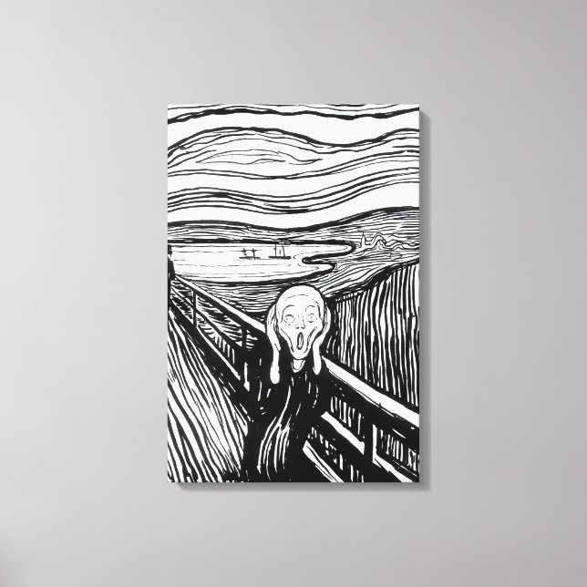 Toile Edvard Munch - Le Cri Lithographie (Recto)