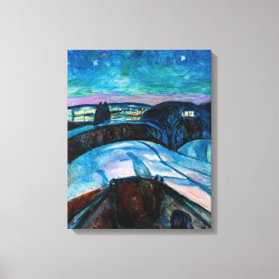 Toile Edvard Munch - Nuit étoilée 1922