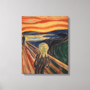 Toile Edvard Munch Peinture The Scream (Skrik) 1910