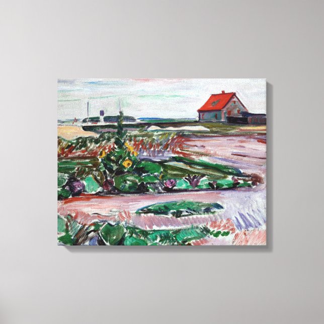 Toile Edvard Munch - Seashore. Paysage près de Lubeck (Recto)