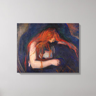Toile Edvard Munch - Vampire / Amour et Douleur