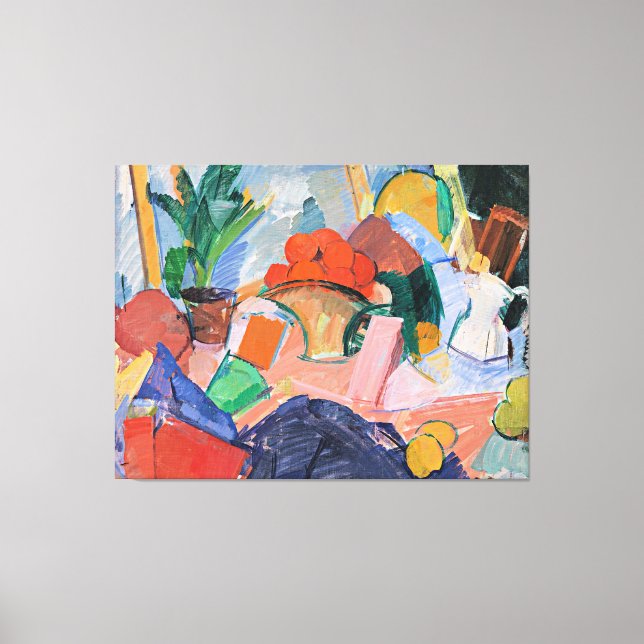 Toile Edvard Weie, Still Life with Oranges in a Basket, (Recto)