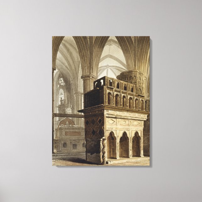 Toile Edward le Monument du Confesseur, plaque M de 'Wes (Recto)