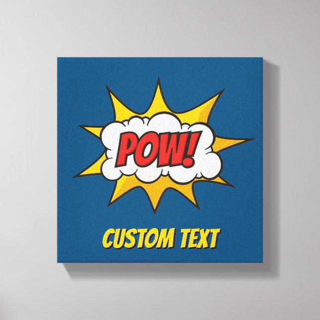 Toile Effet sonore de bande dessinée Pow (Recto)