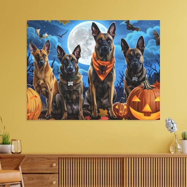 Toile Éffrayant belge de Malinoi Halloween (Insitu(Salon))