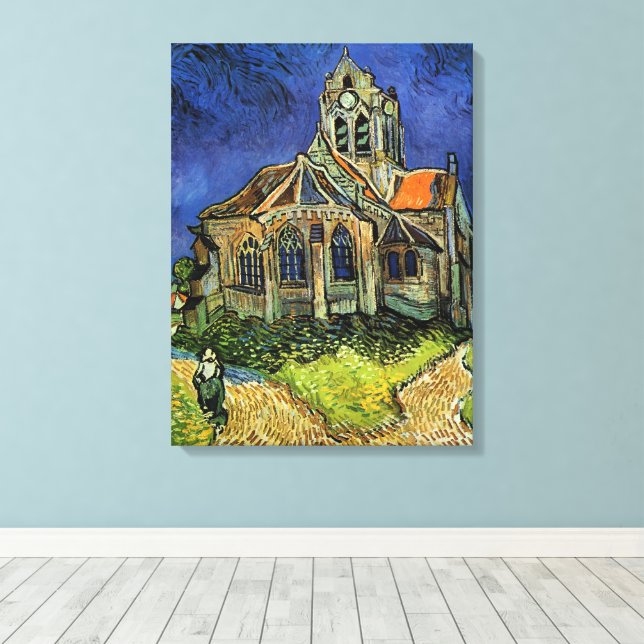 Toile Eglise à Auvers-sur-Oise par Vincent van Gogh (Insitu (Plancher de Bois))