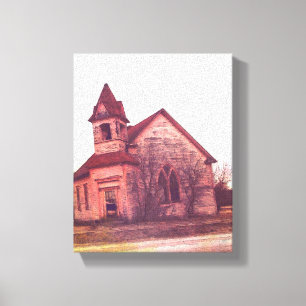 Toile Église abandonnée