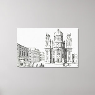 Toile Église de Notre Dame, Salzbourg, Autriche, de