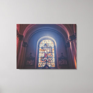 Toile Église de vitrail