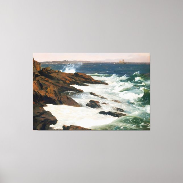 Toile ÉGLISE FREDERIC EDWIN - Brouillard au large du dés (Recto)