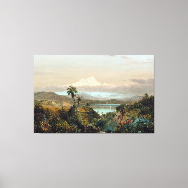 Toile ÉGLISE FREDERIC EDWIN - Cayambe - 1858 - Luminisme (Recto)