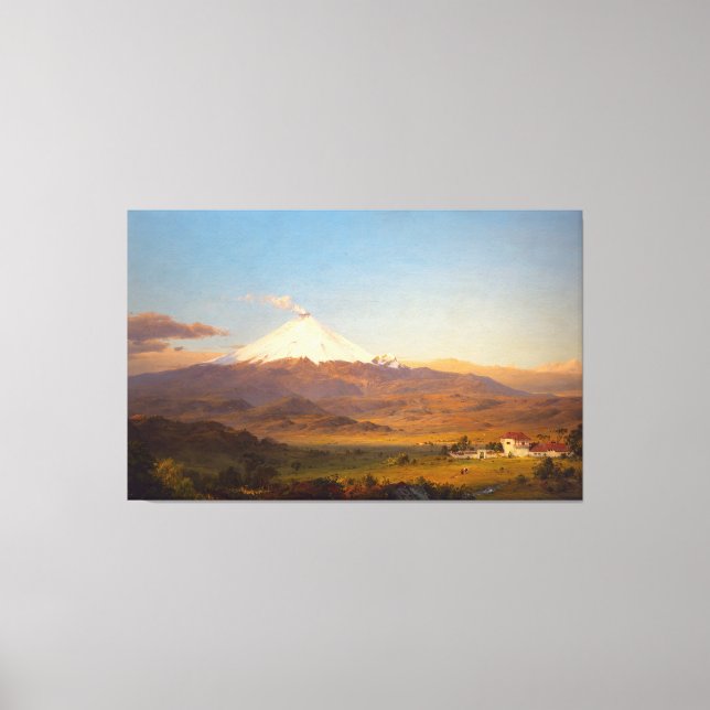 Toile ÉGLISE FREDERIC EDWIN - COTOPAXI - 1855 - Luminism (Recto)