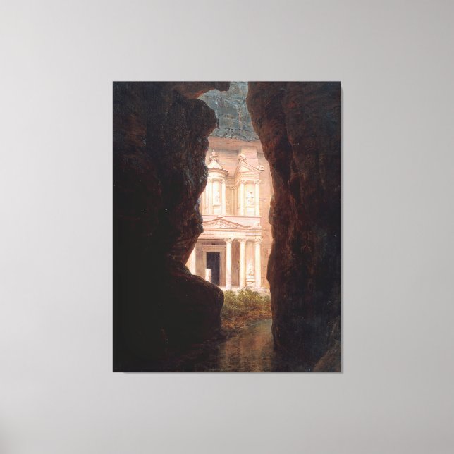 Toile ÉGLISE FREDERIC EDWIN - El Khasné, Petra - 1874 - (Recto)