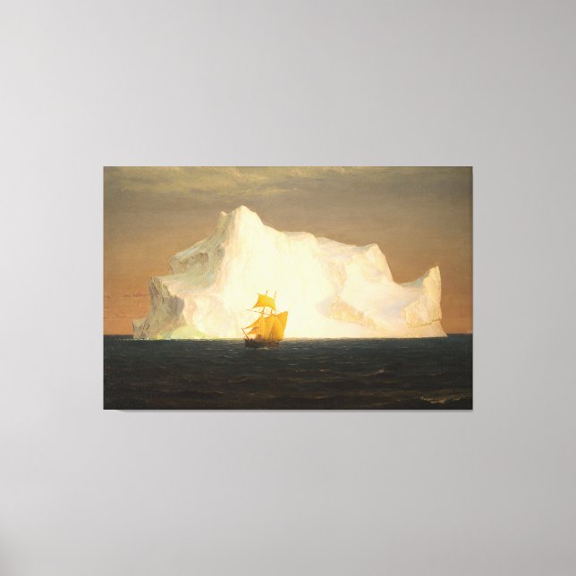 TOILE ÉGLISE FREDERIC EDWIN - L'ICEBERG - 1891 - (Recto)