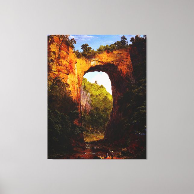 Toile EGLISE FREDERIC The Natural Bridge, Virginie 1852 (Recto)