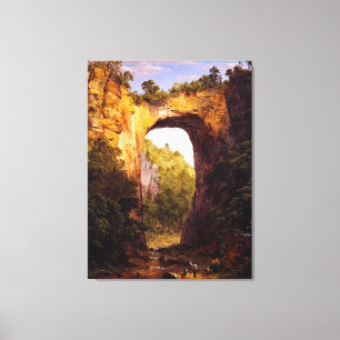 TOILE ÉGLISE FREDERIQUE LE PONT NATUREL, VIRGINIE 1852