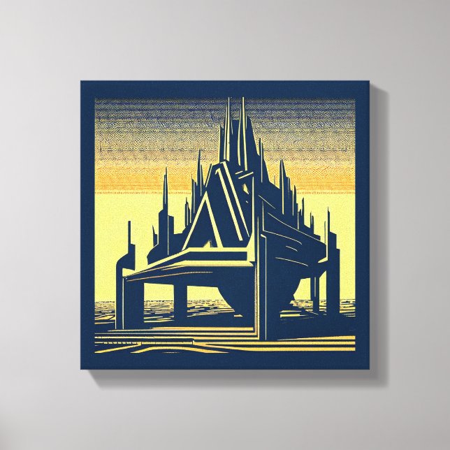 Toile Église Futuriste SF 2 (Recto)
