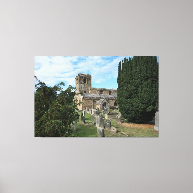 Toile Église médiévale anglaise de Leake (Recto)