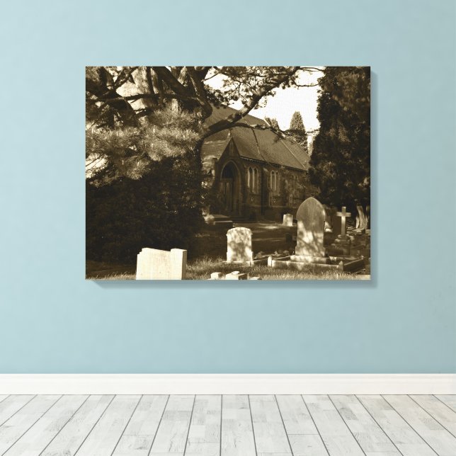 Toile Église Saint-Jean-Baptiste, Rogerstone (Insitu (Plancher de Bois))