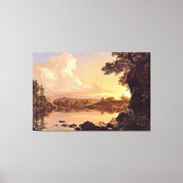 Toile Église - Scène sur le ruisseau Catskill, (Recto)