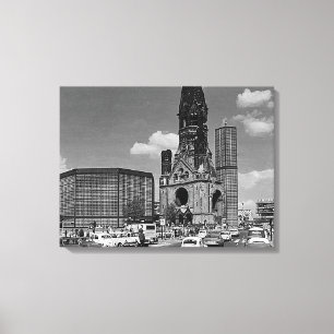 Toile Église vintage du Souvenir de Berlin-Kaiser-Wilhel