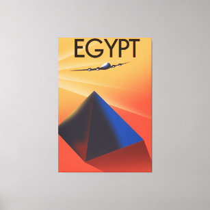 Toile Egypte affiche de voyage de style vintage