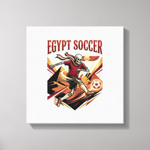 Toile Égypte Football Squelette Buteur Nations Sport Pre