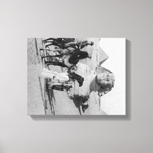 Toile Egypte Touristes voyageant le Nil, Sphix (Recto)