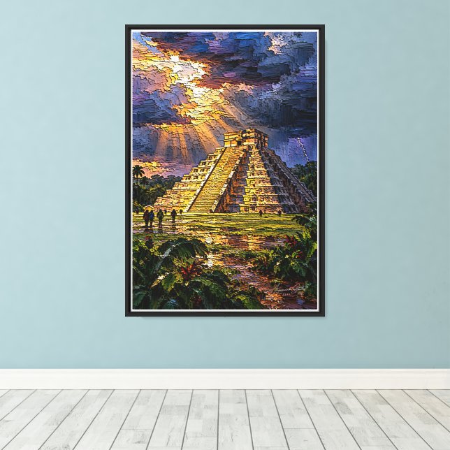 Toile El Castillo avant la tempête (Insitu (Plancher de Bois))