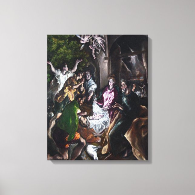 Toile El Greco L'adoration des bergers (Recto)
