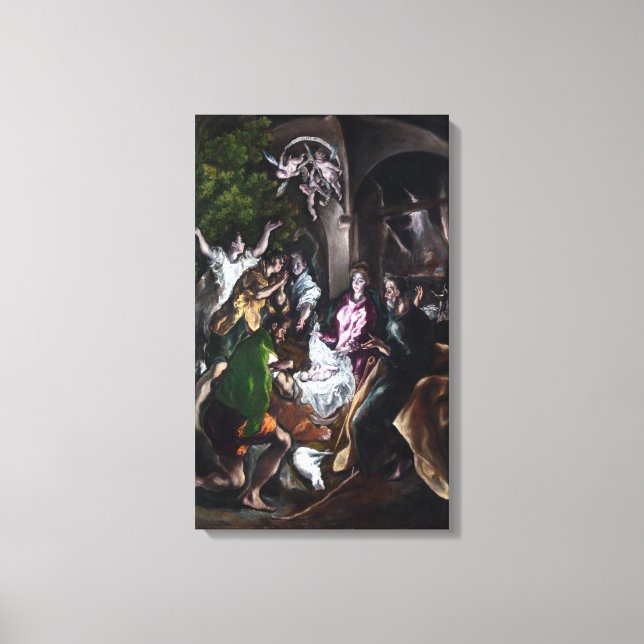 Toile El Greco L'adoration des bergers (Recto)