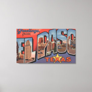 Toile El Paso, Texas - Grandes Lettres Scènes 2