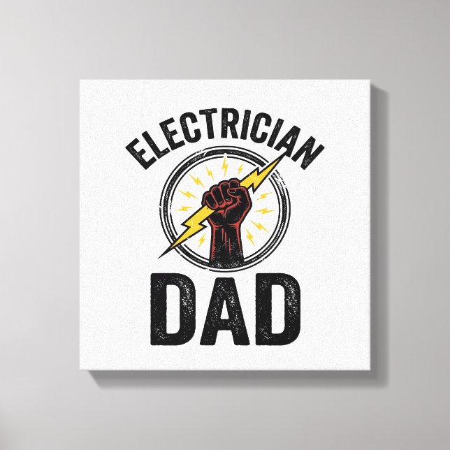 Toile Electrician Dad Vintage Engraving Vector Shirt Des (Recto)