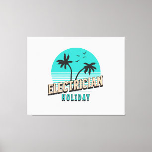 Toile Électricien de vacances