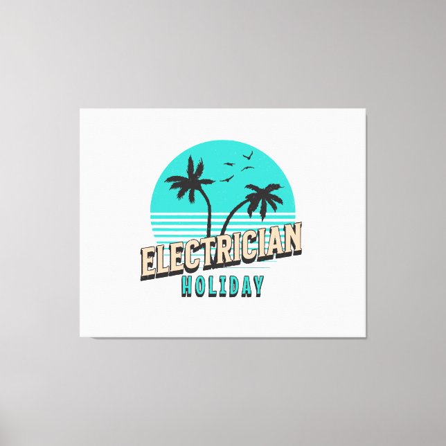 Toile Électricien de vacances (Recto)