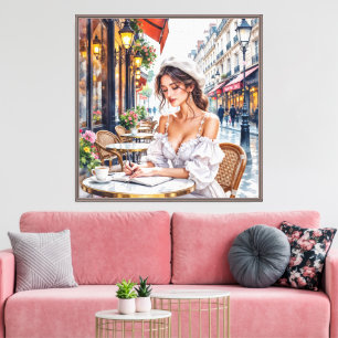 Toile Élégance des Femmes Parisiennes : Vibes de Rue de