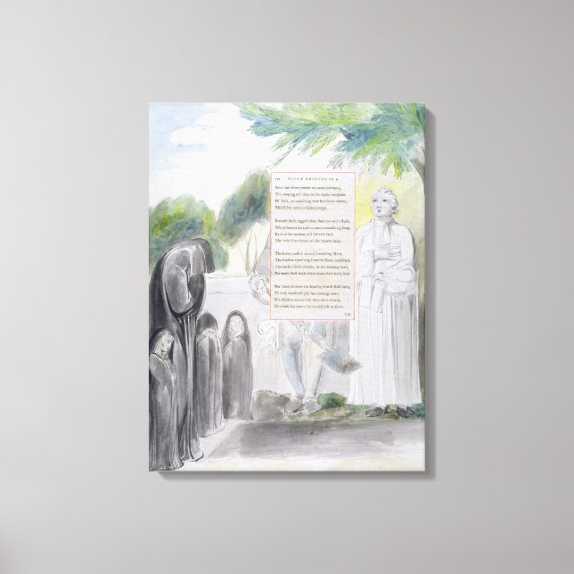 Toile 'Elégance écrite dans une église-cour de campagne' (Recto)