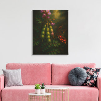 Toile Élégance Toxique : La peinture à l'huile impressio