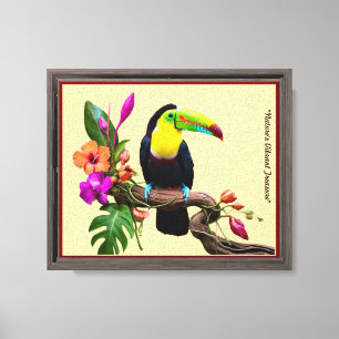 Toile "Élégance tropicale"