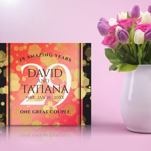 Toile Élégant 29e anniversaire du Mariage Garnet