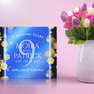 Toile Élégant 9e anniversaire Mariage Lapis Lazuli