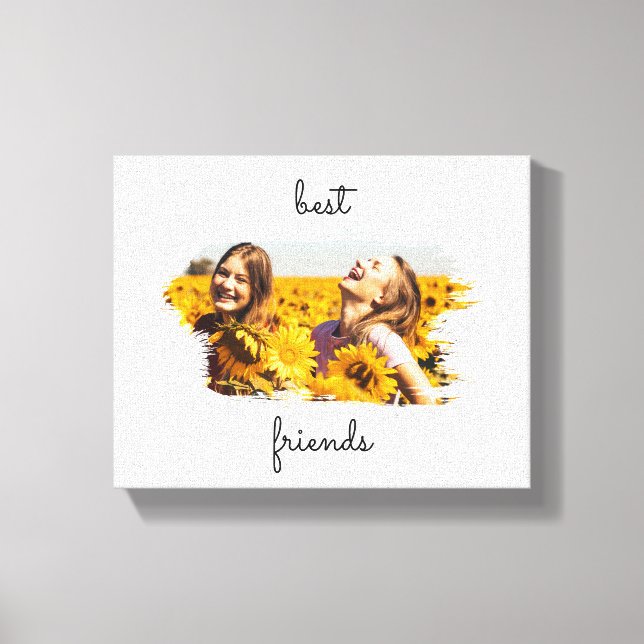 Toile Elégant BFF meilleurs amis pour toujours (Recto)