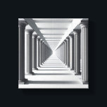 Toile Elegant Classical Colonnade Art - Infinite Archite<br><div class="desc">A stunningly bright and minimalist digital artwork featuring a long corridor of majestic classical columns. The composition uses a strong one-point perspective to create an endless hallway, blending ancient architectural grace with a clean, modern aesthetic. This piece brings a sense of calm, order, and grandeur, making it perfect for upscale...</div>