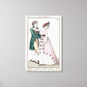 Toile Élégant couple dansant la valse