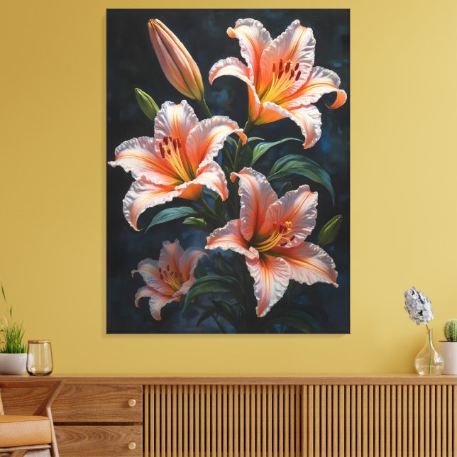 Toile Elegant Lily Flower Art – Premium Prints & Unique  (Insitu(Salon))