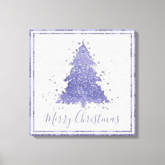Toile Elegant Merry Christmas | Charming Lavender Purple (Recto)